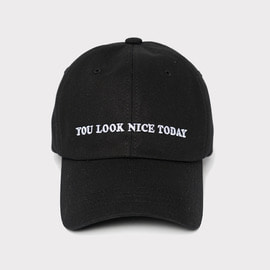 [유룩나이스투데이] YOU LOOK NICE TODAY_ 로고 볼캡 블랙 LOGO BALL-CAP (BLACK)